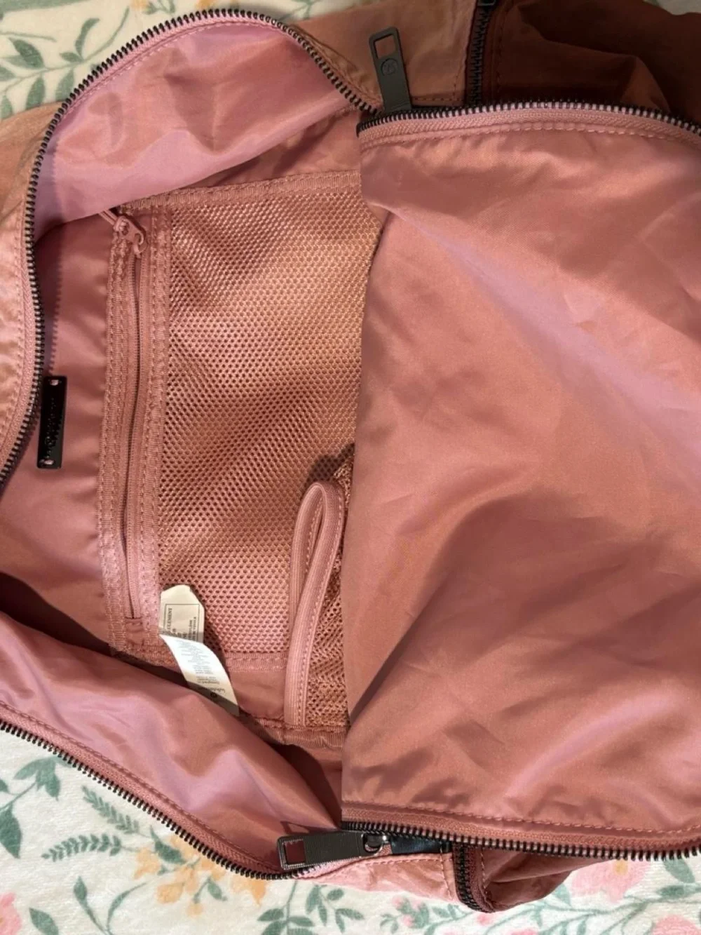lululemon athletica Pink and Brown Two-Tone Backpack